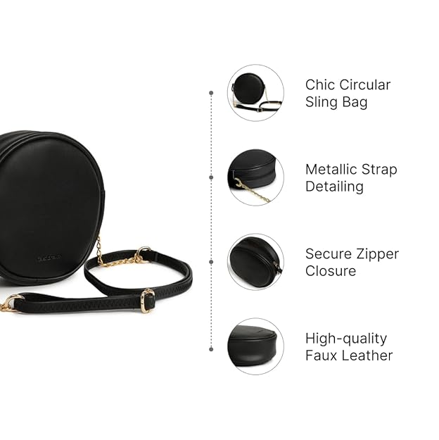 Slingsy Circular Sling Bag for Women, Girls and Ladies