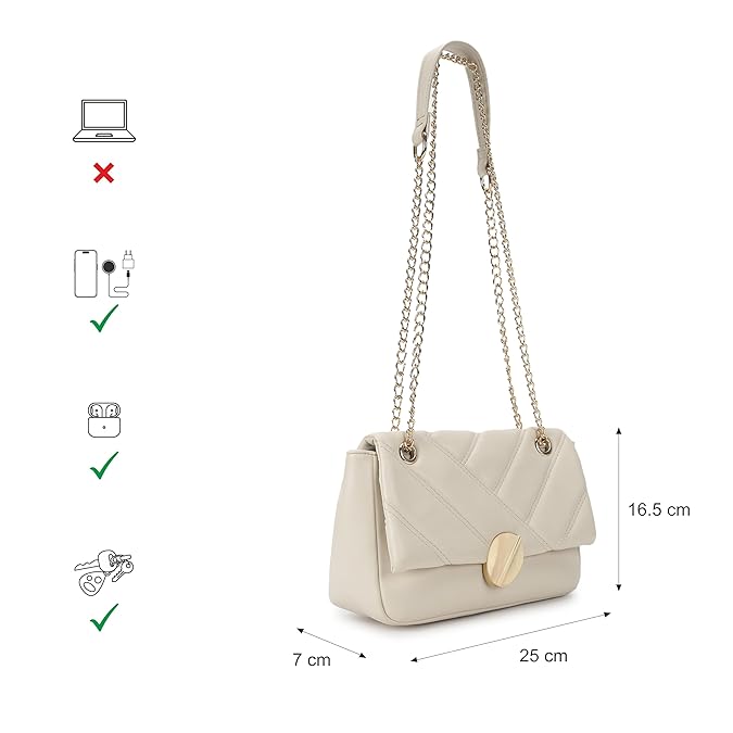 Slingsy Casual Sling Bag with Magnetic Closure for Girls, Medium Size with Internal Zipper, Made with Premium Faux Leather, Versatile and Durable Design