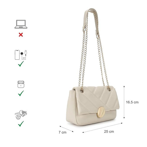 Slingsy Casual Sling Bag with Magnetic Closure for Girls, Medium Size with Internal Zipper, Made with Premium Faux Leather, Versatile and Durable Design