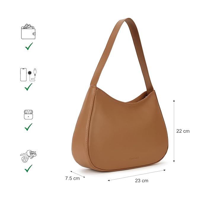 Slingsy Solid Hobo Bag for Women, Ladies and Girls