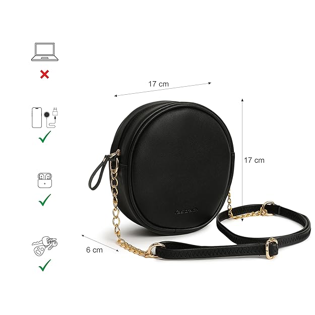Slingsy Circular Sling Bag for Women, Girls and Ladies